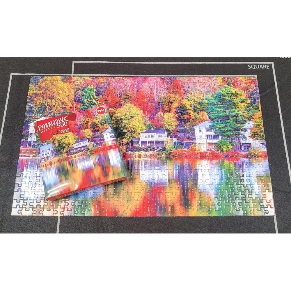 Puzzlebug Deluxe 500-piece Jigsaw Puzzle #5510 "Autumn in Brighton, Boston"